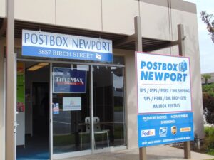 Capital Live Scan fingerprinting location in Newport Beach, CA at Postbox Newport on Birch St